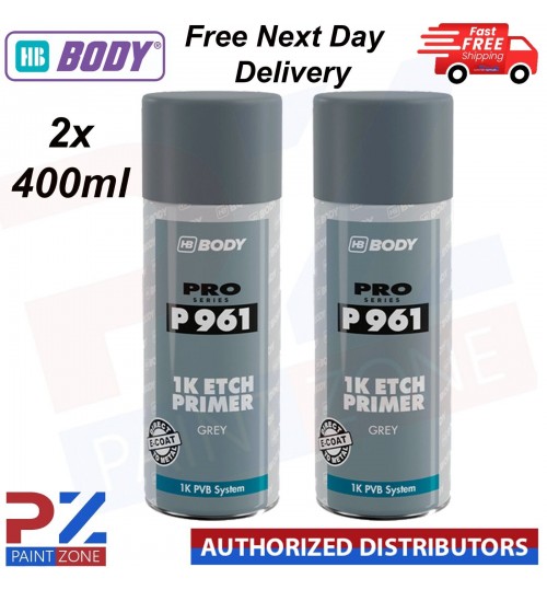 2X HB BODY P961 1K ETCH PRIMER AEROSOL 400ML - GREY